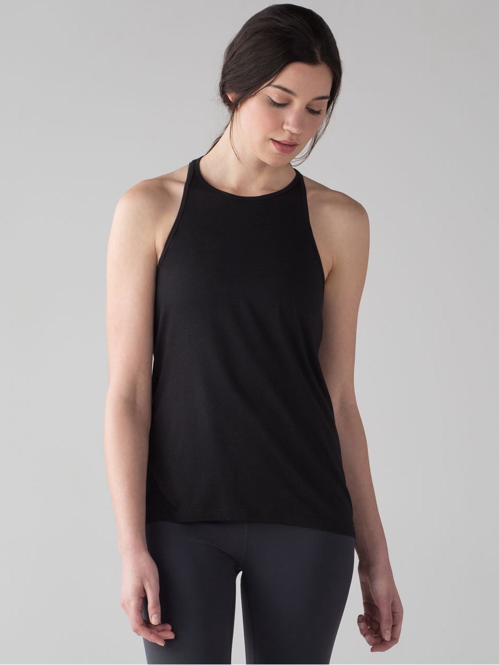 Lululemon Trapeze Racerback Tank Black Open Back Medium